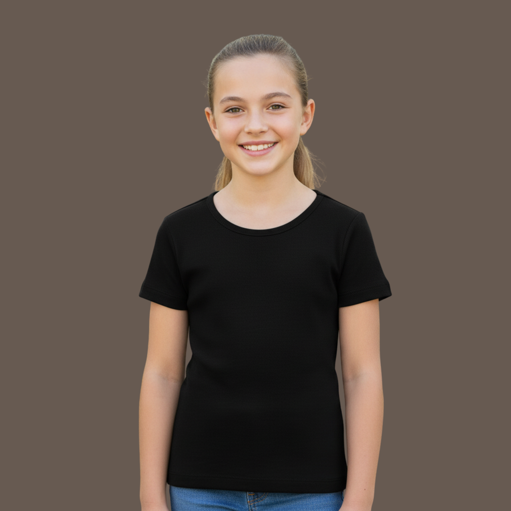 Girl's Crew Neck T-Shirt