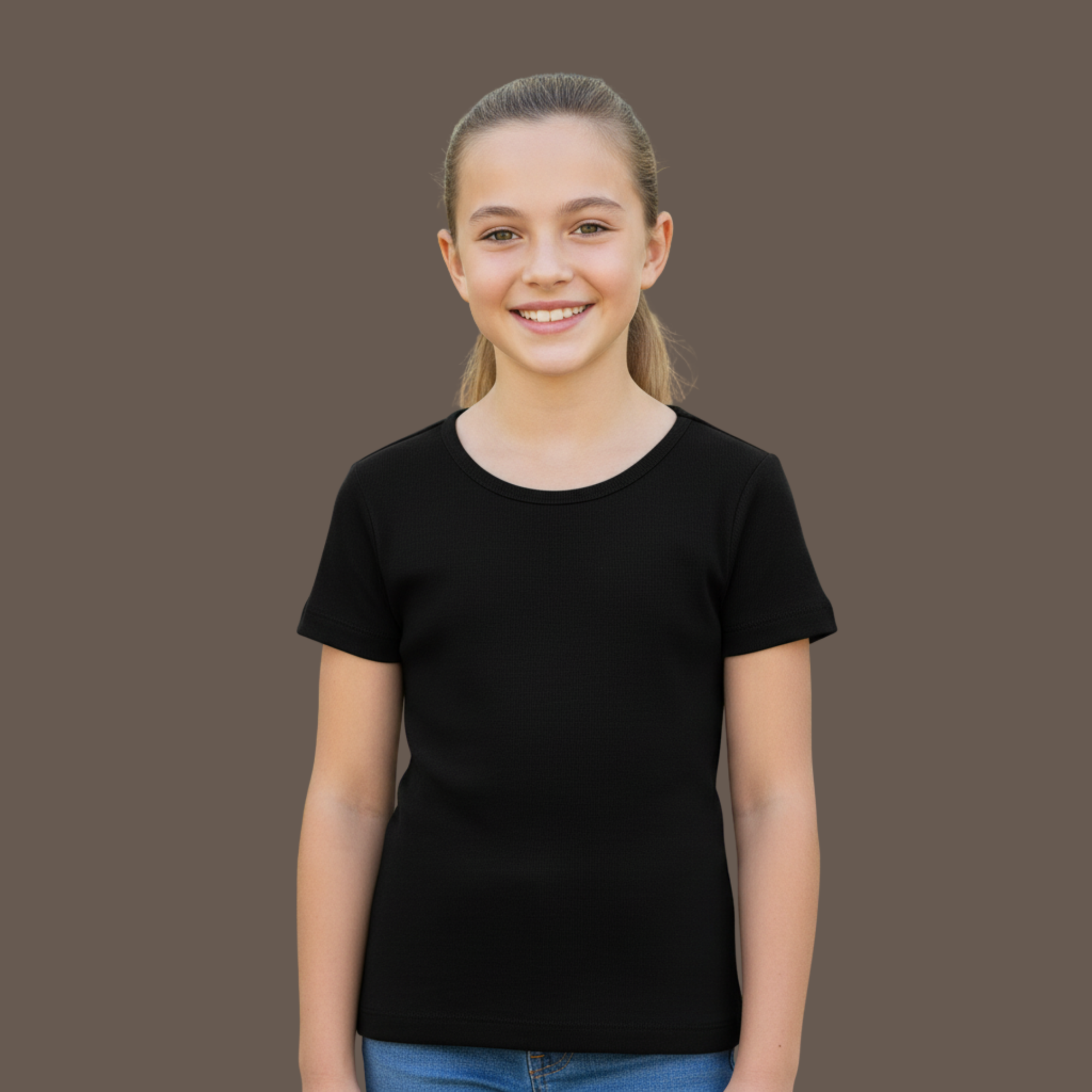 Girl's Crew Neck T-Shirt