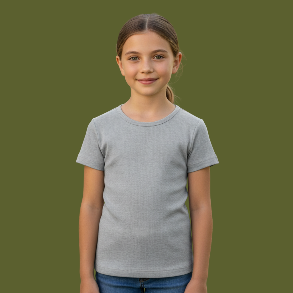 Girl's Crew Neck T-Shirt