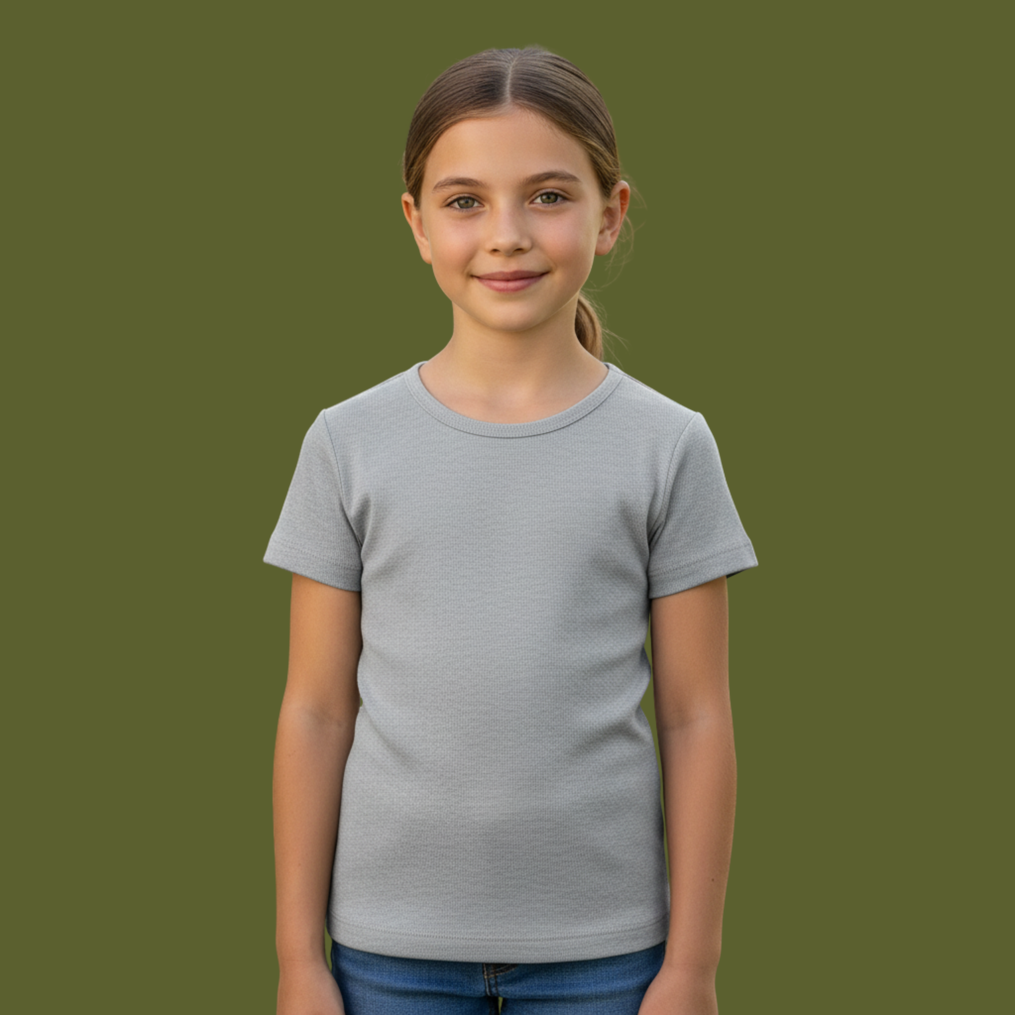 Girl's Crew Neck T-Shirt