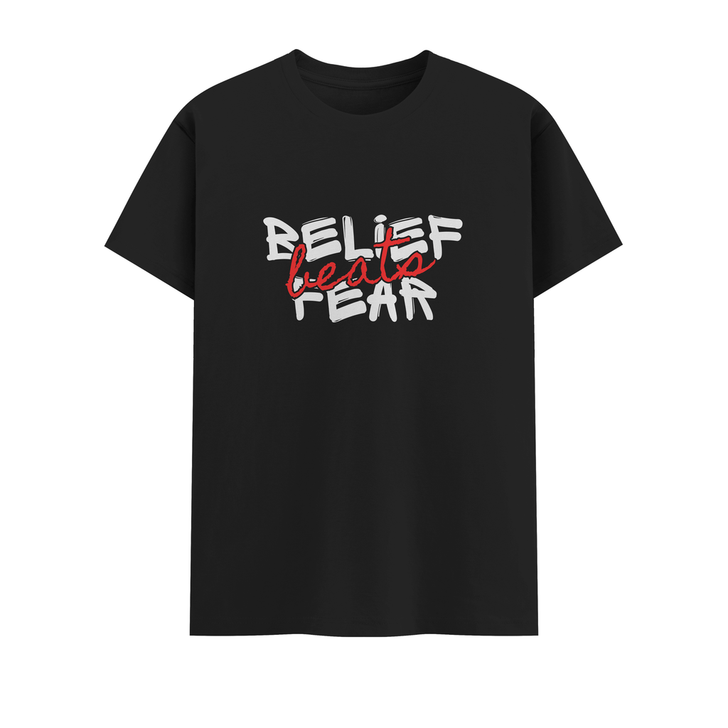 belief beats fear Crew T-Shirt
