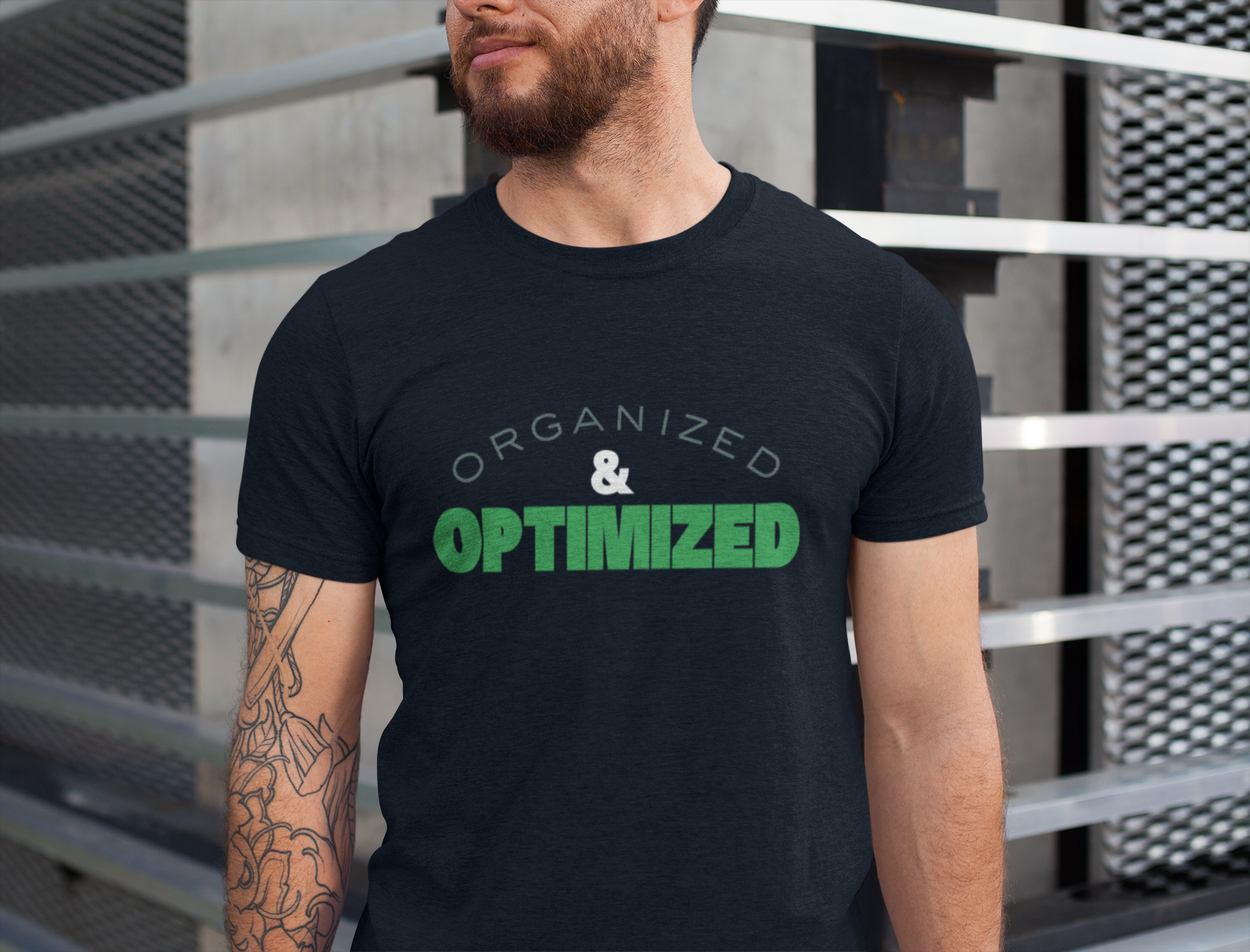 organized & optimized Crew T-Shirt