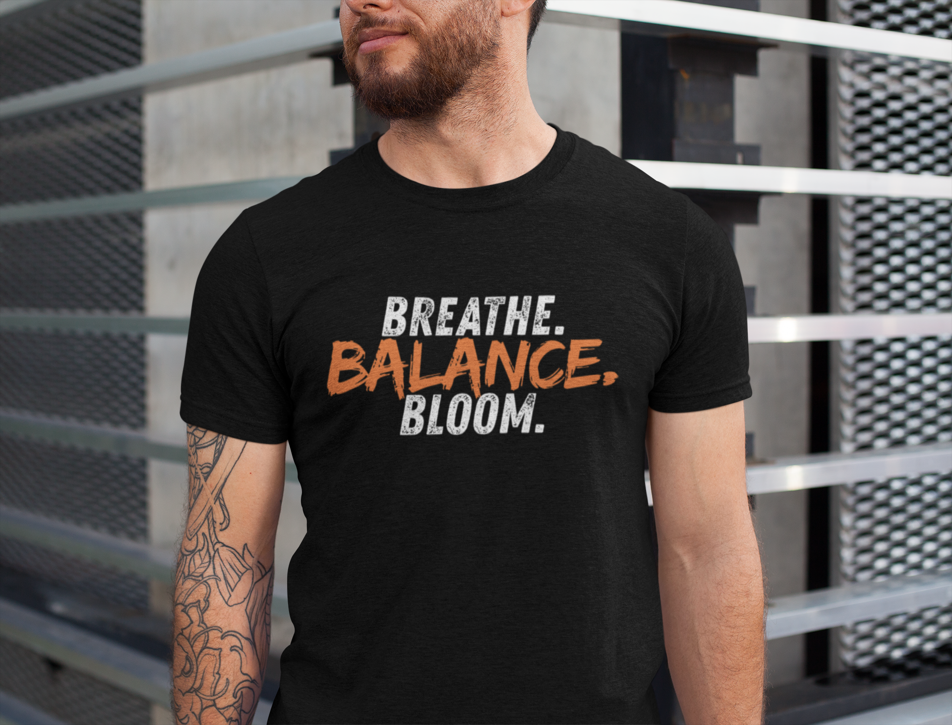 breathe balance bloom Crew T-Shirt
