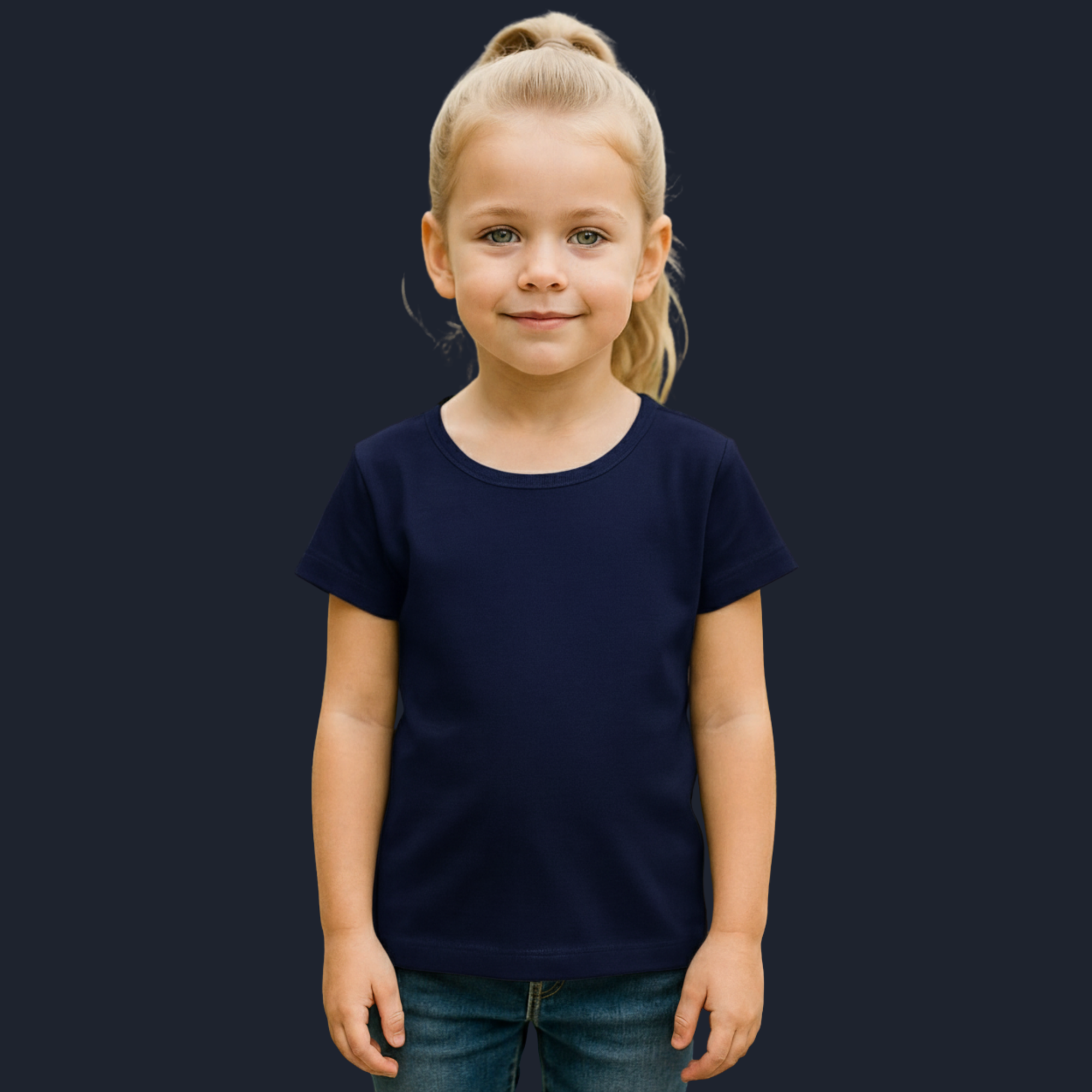 Girl's Crew Neck T-Shirt