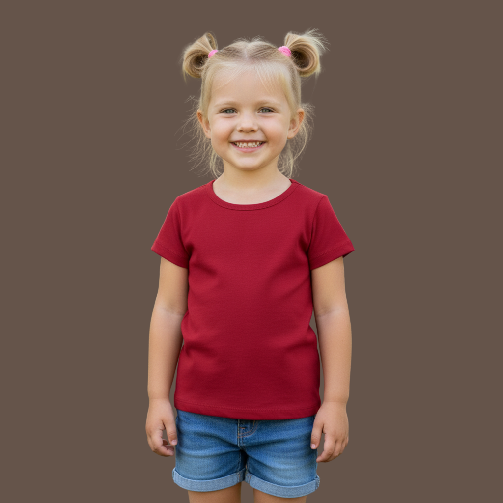 Girl's Crew Neck T-Shirt