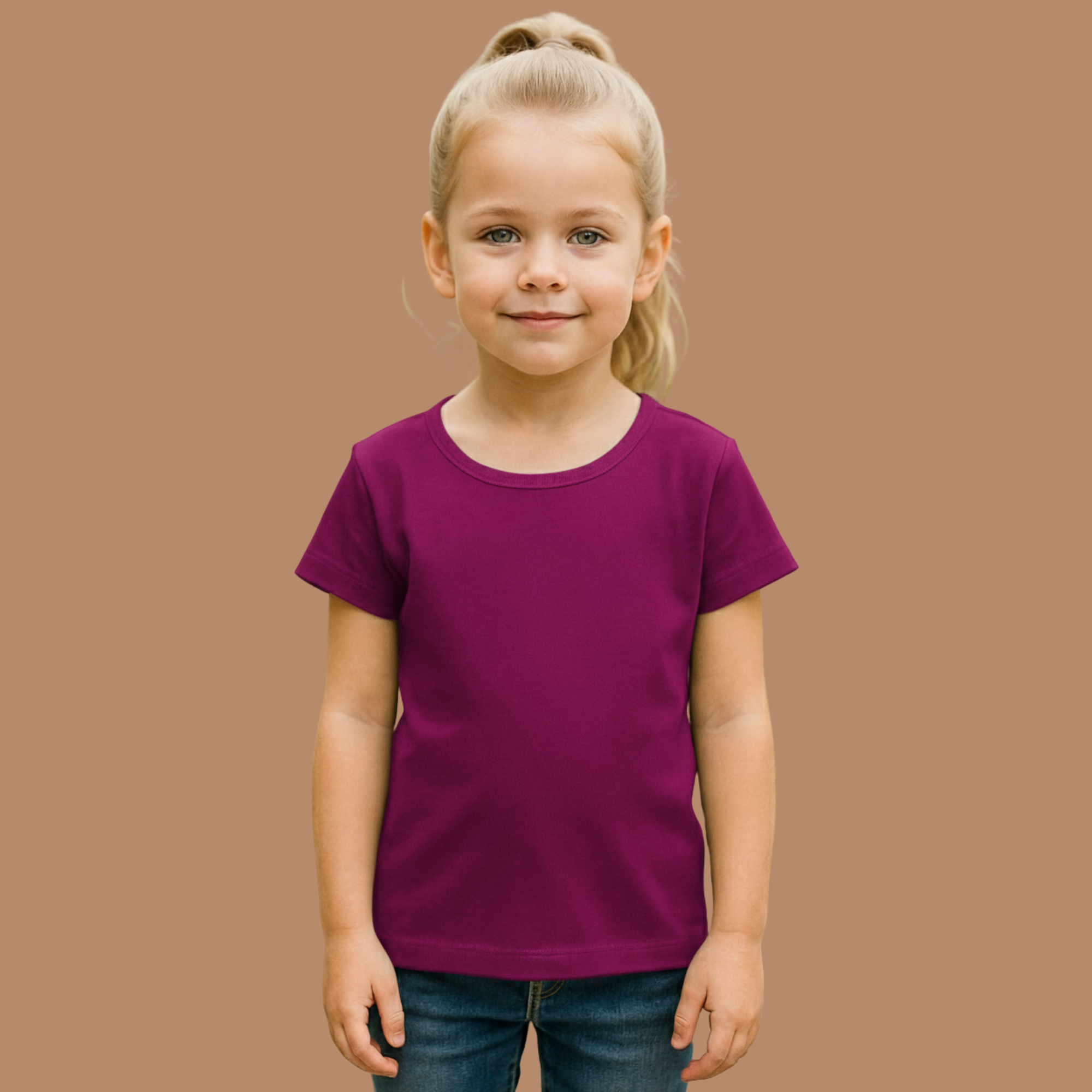 Girl's Crew Neck T-Shirt