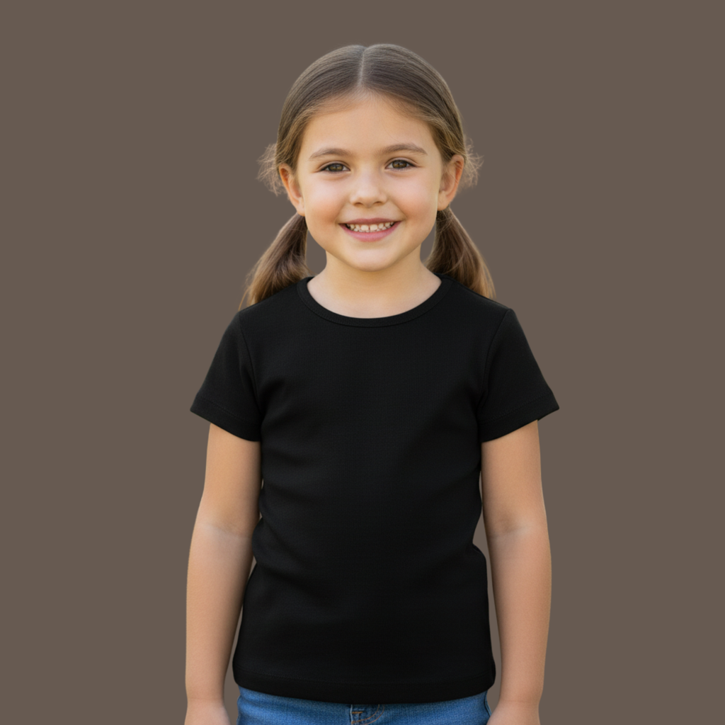 Girl's Crew Neck T-Shirt