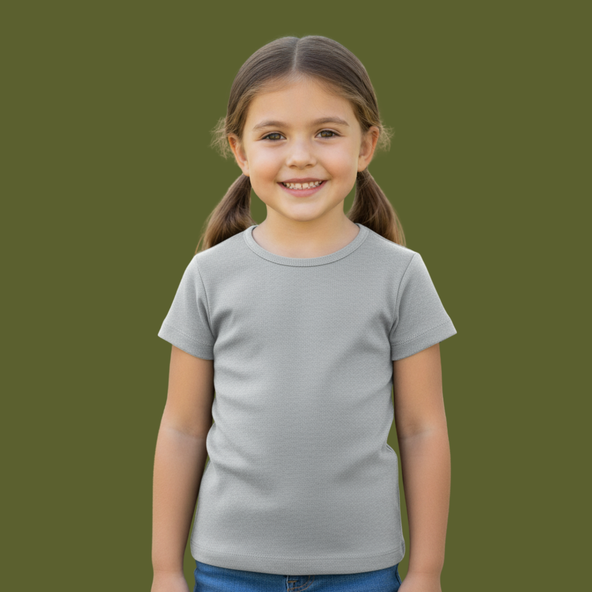 Girl's Crew Neck T-Shirt