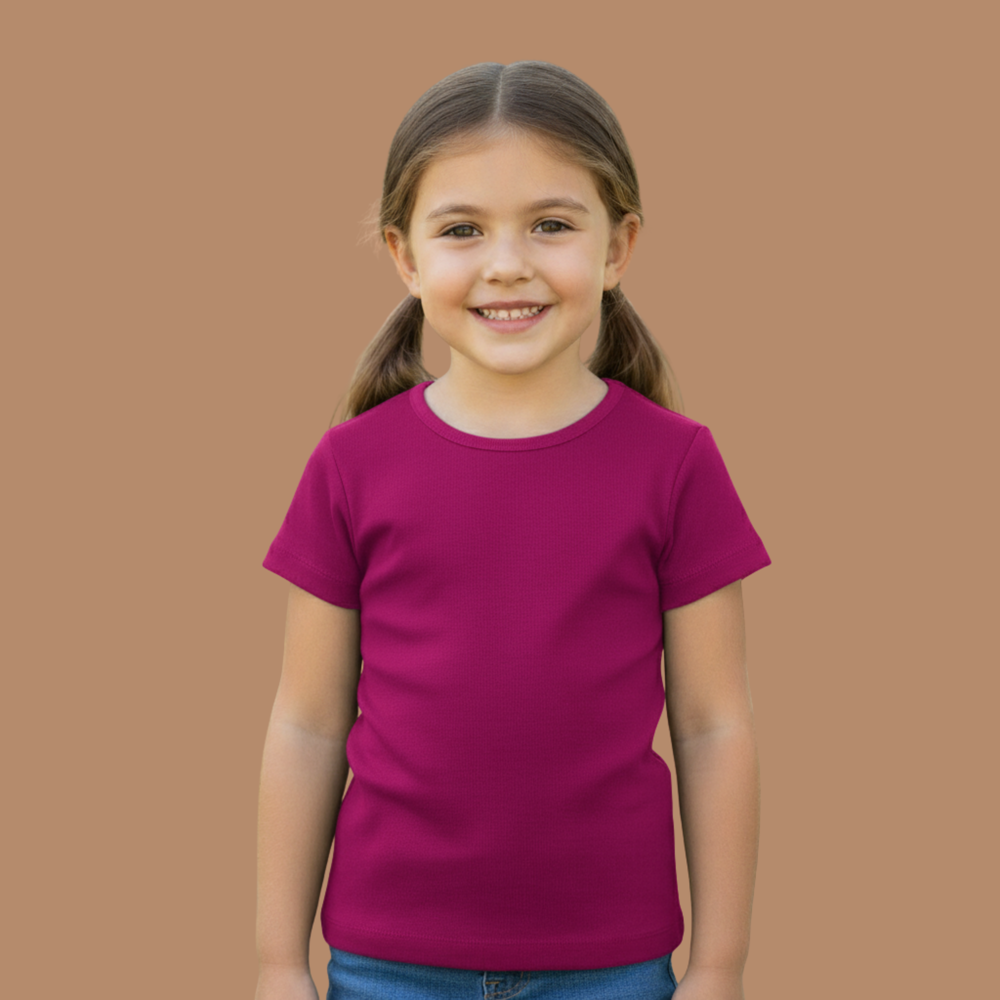 Girl's Crew Neck T-Shirt