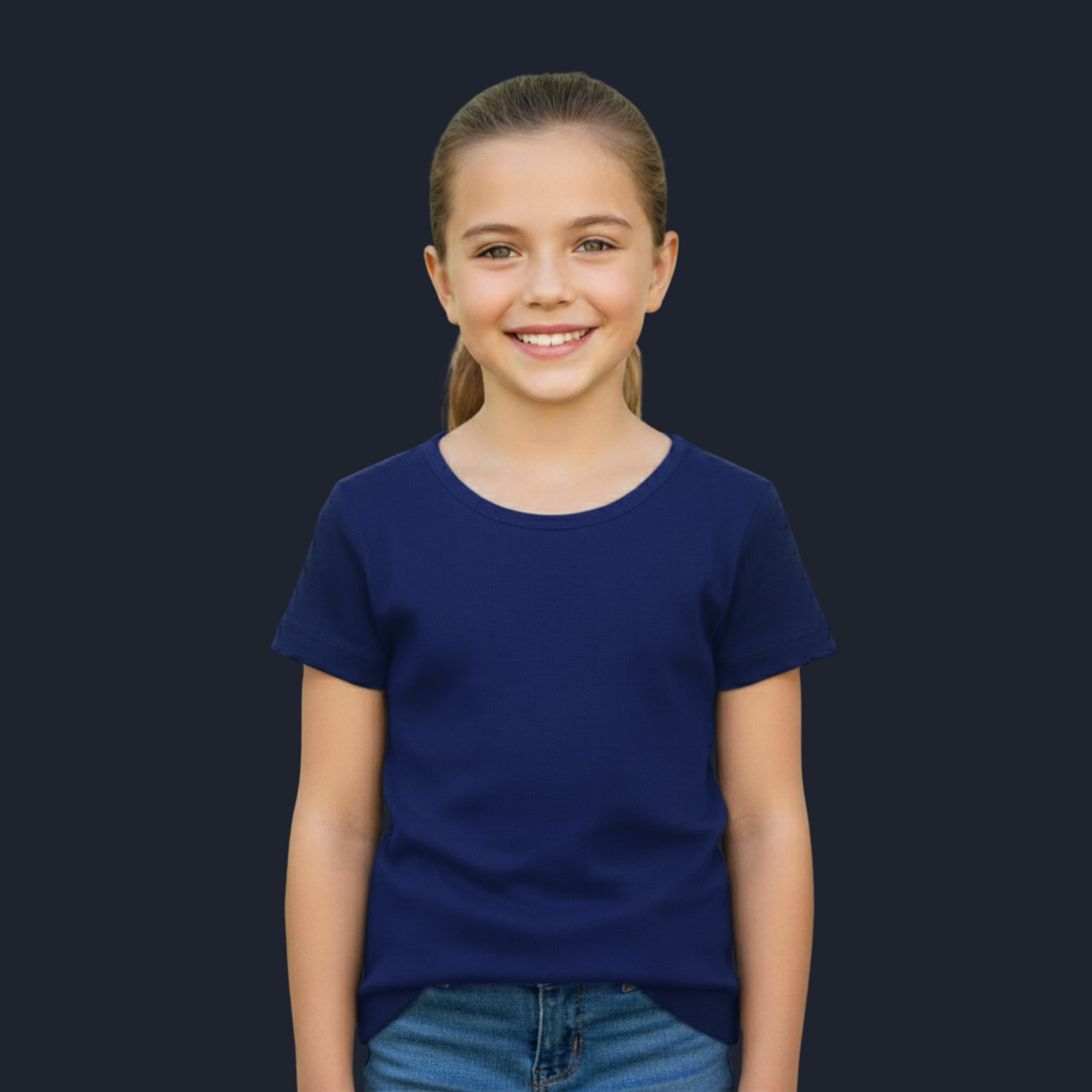 Girl's Crew Neck T-Shirt