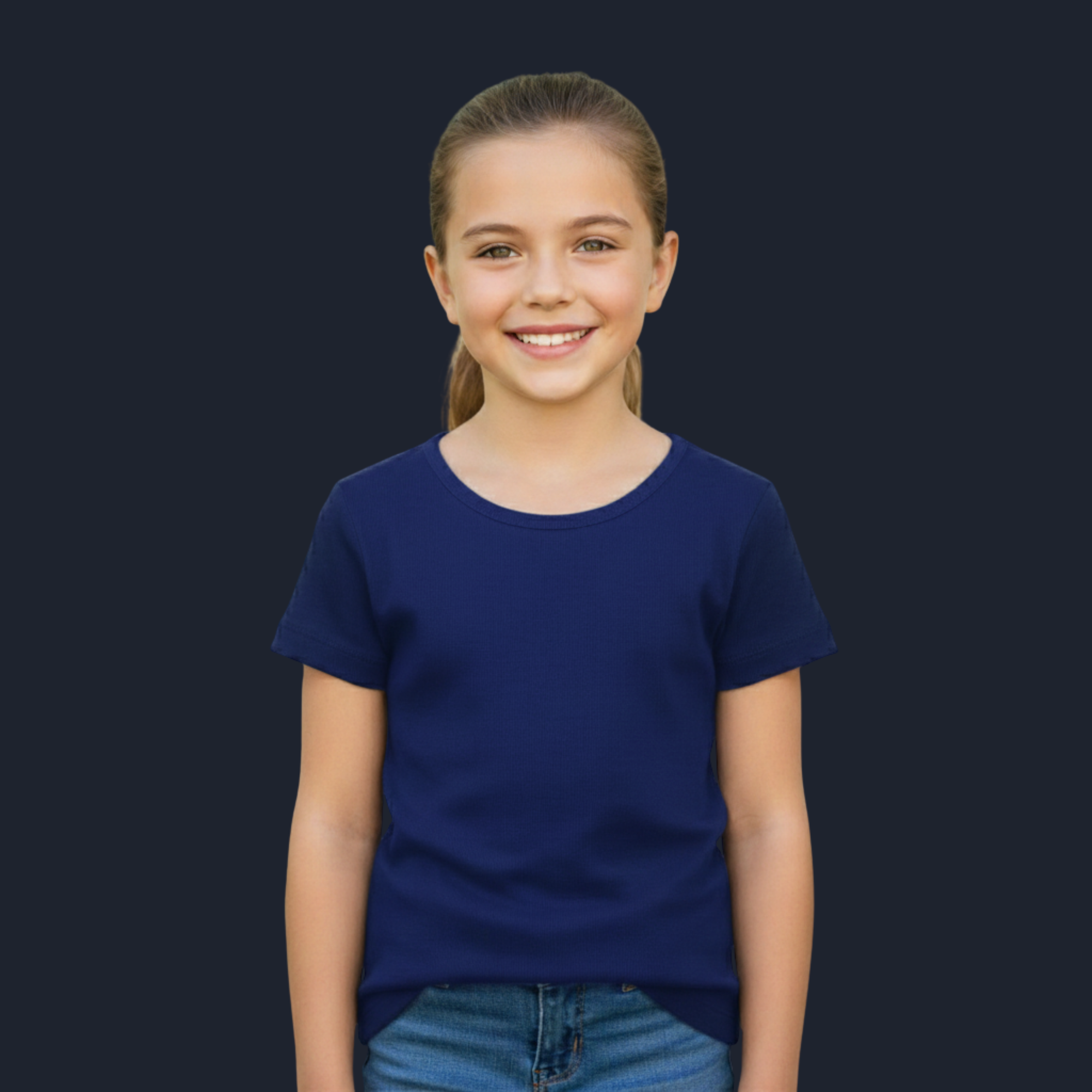 Girl's Crew Neck T-Shirt