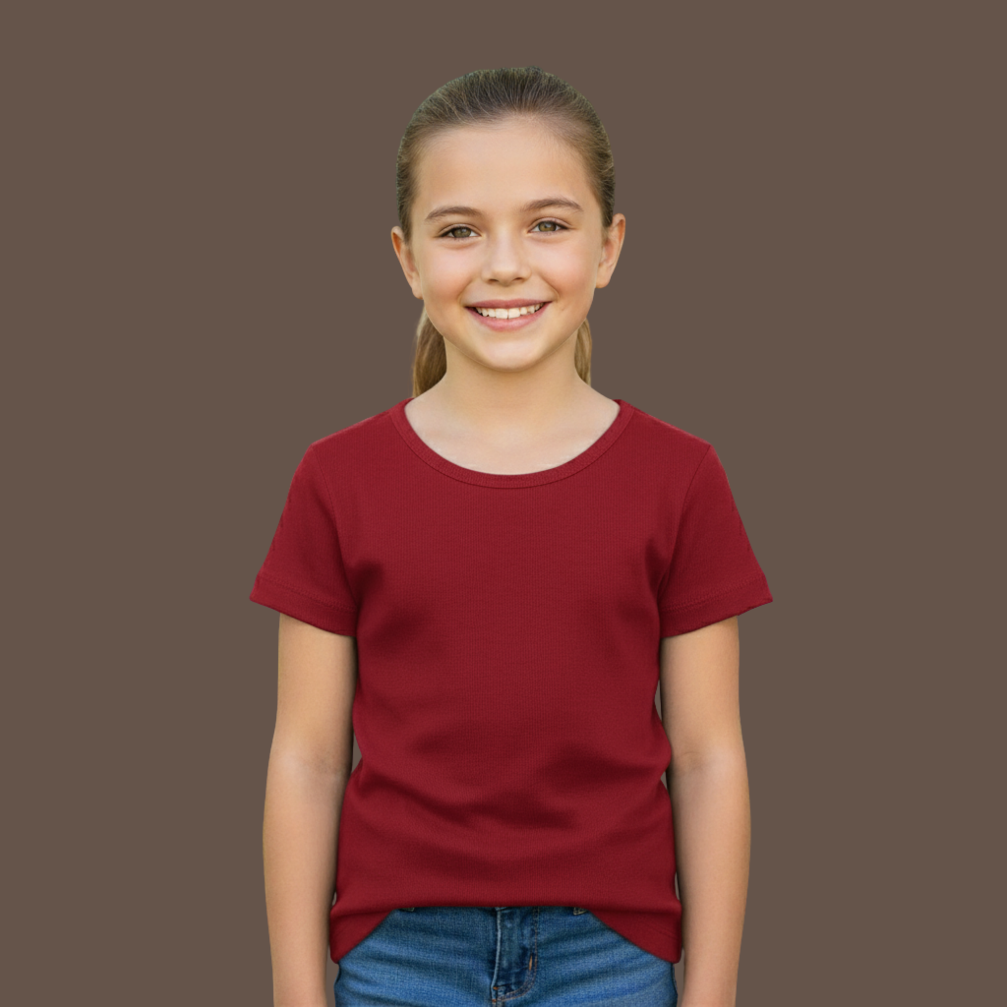 Girl's Crew Neck T-Shirt
