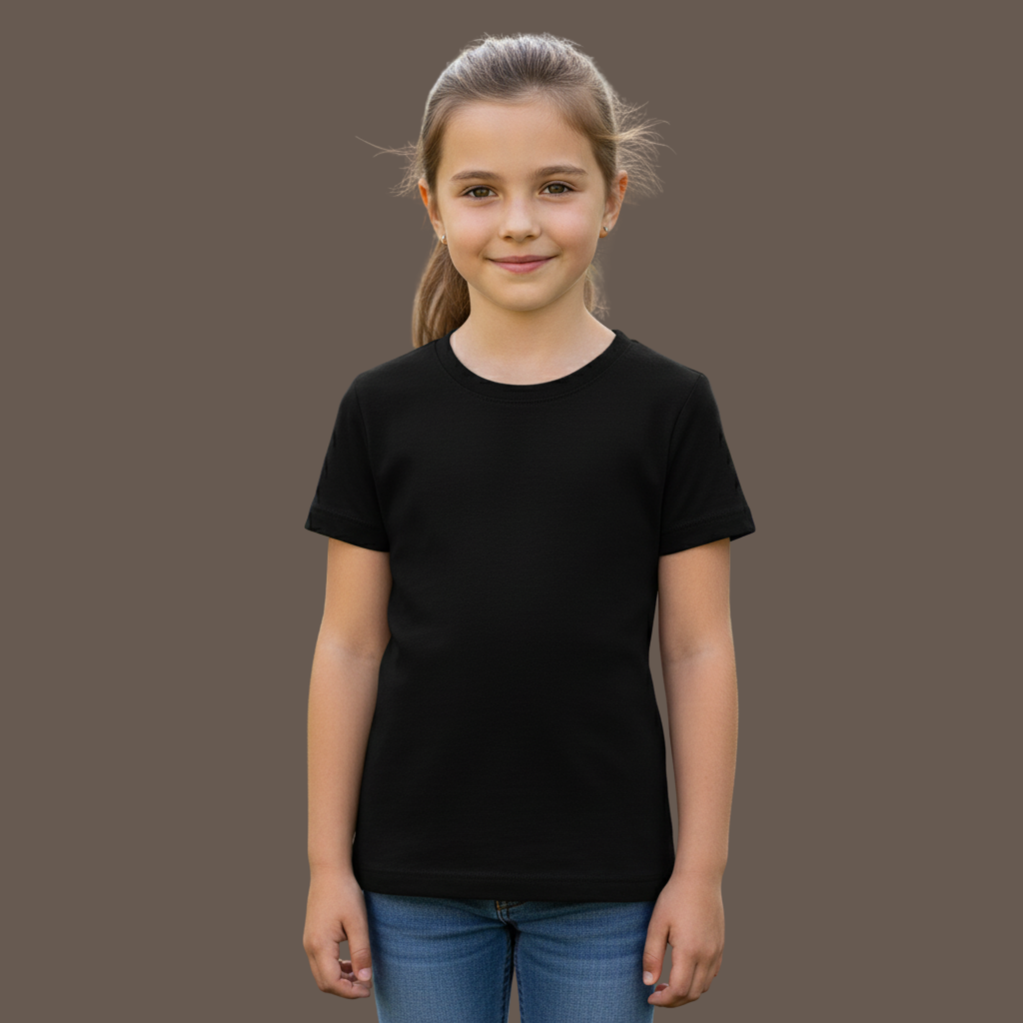 Girl's Crew Neck T-Shirt