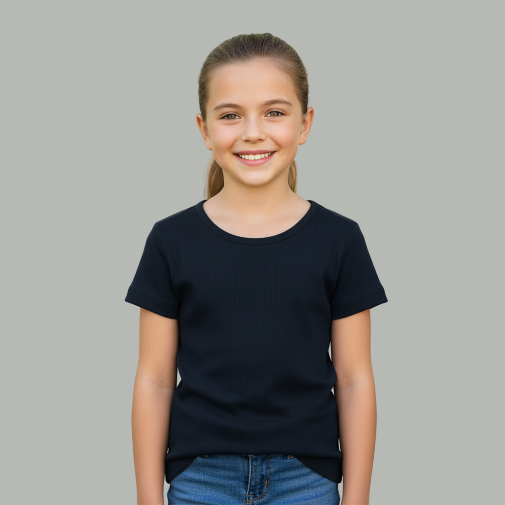 Girl's Crew Neck T-Shirt