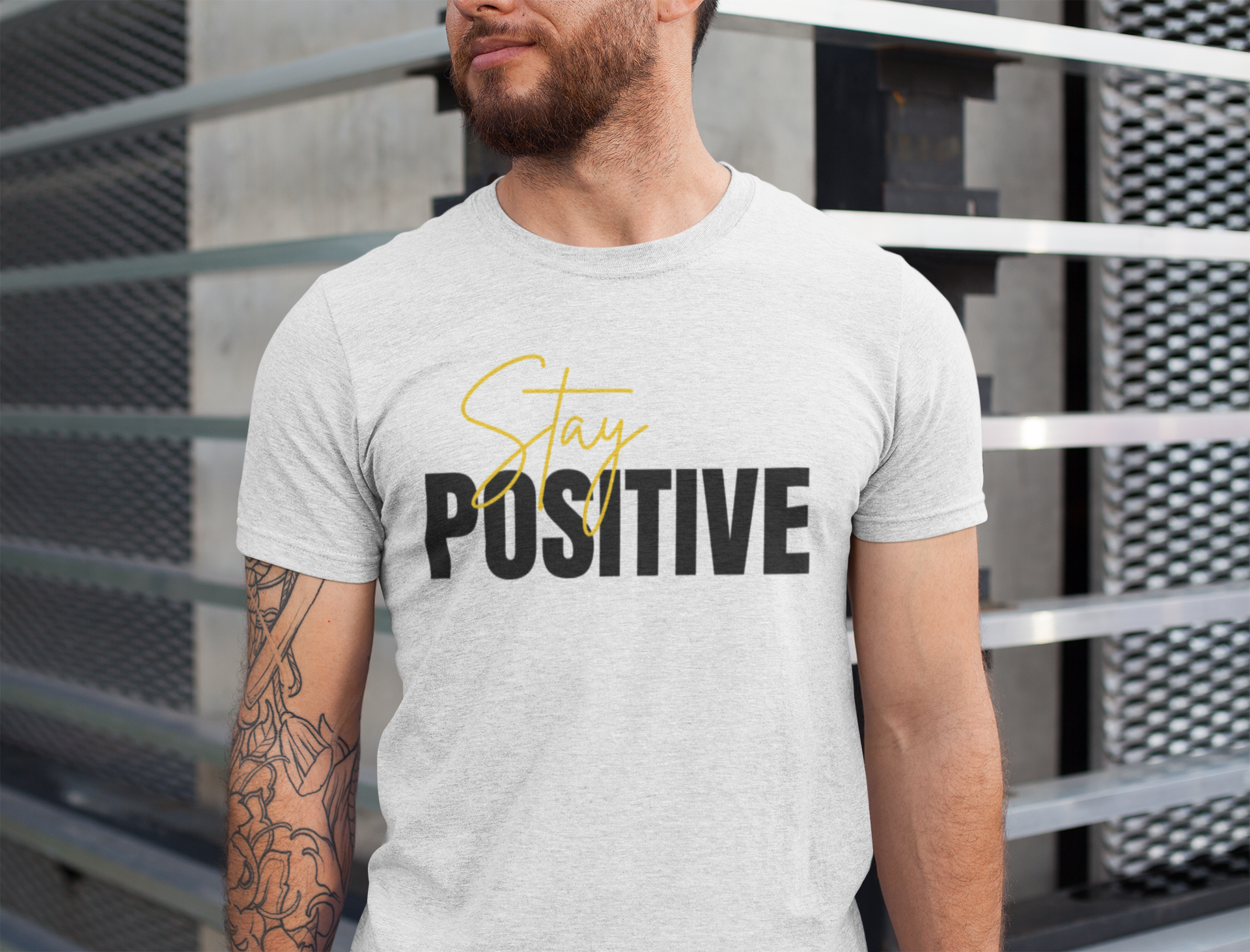 stay positive Crew T-Shirt