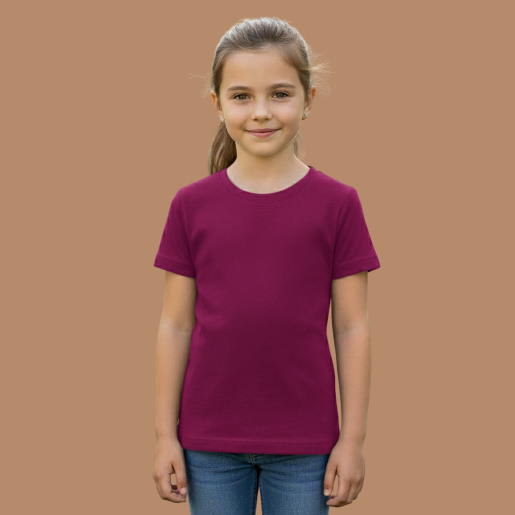 Girl's Crew Neck T-Shirt