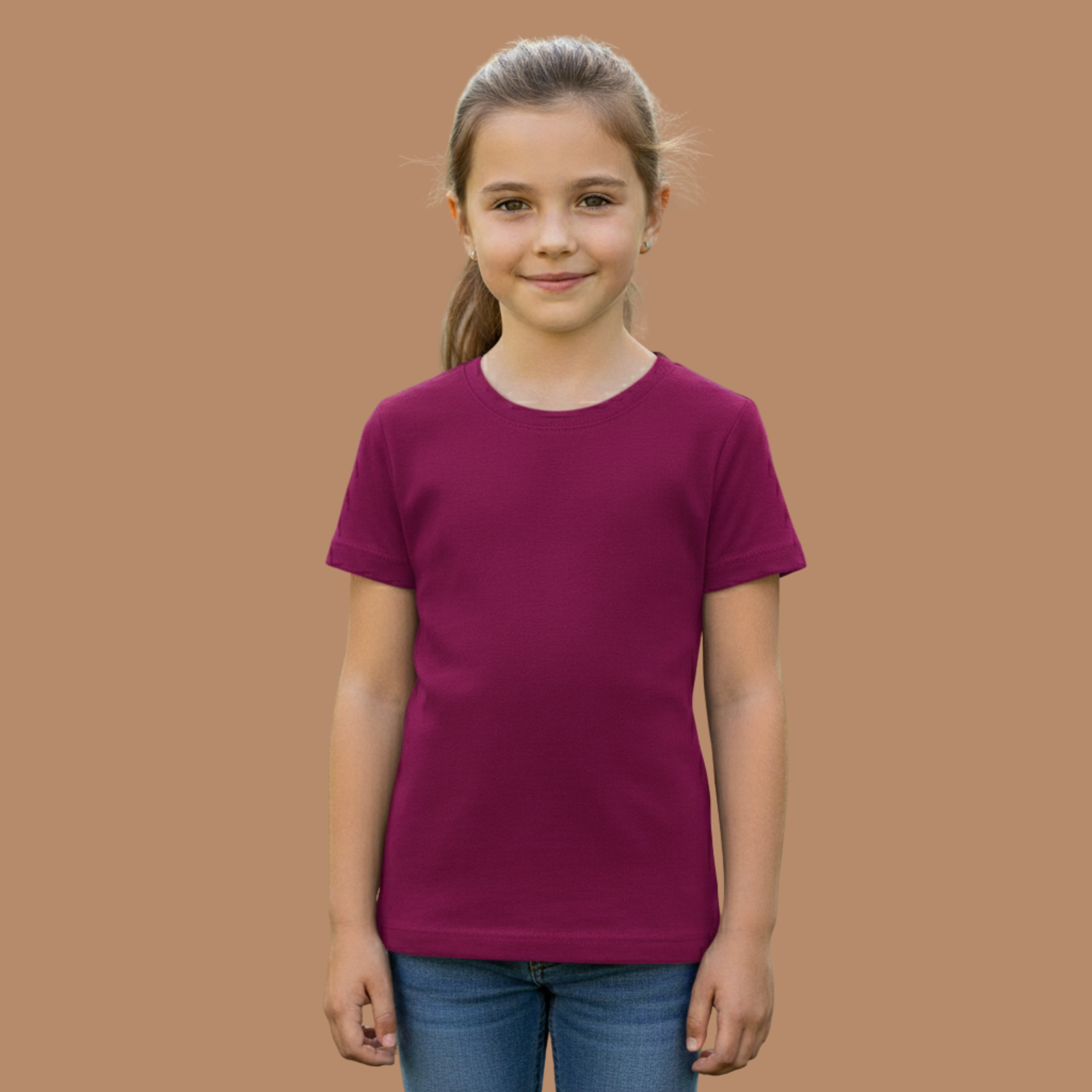 Girl's Crew Neck T-Shirt