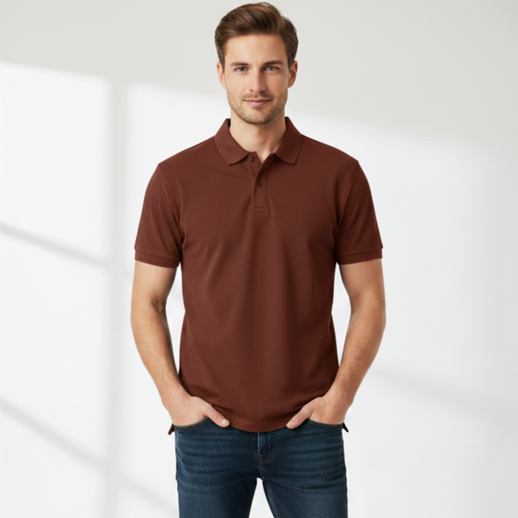 Brick Red Polo T-shirt