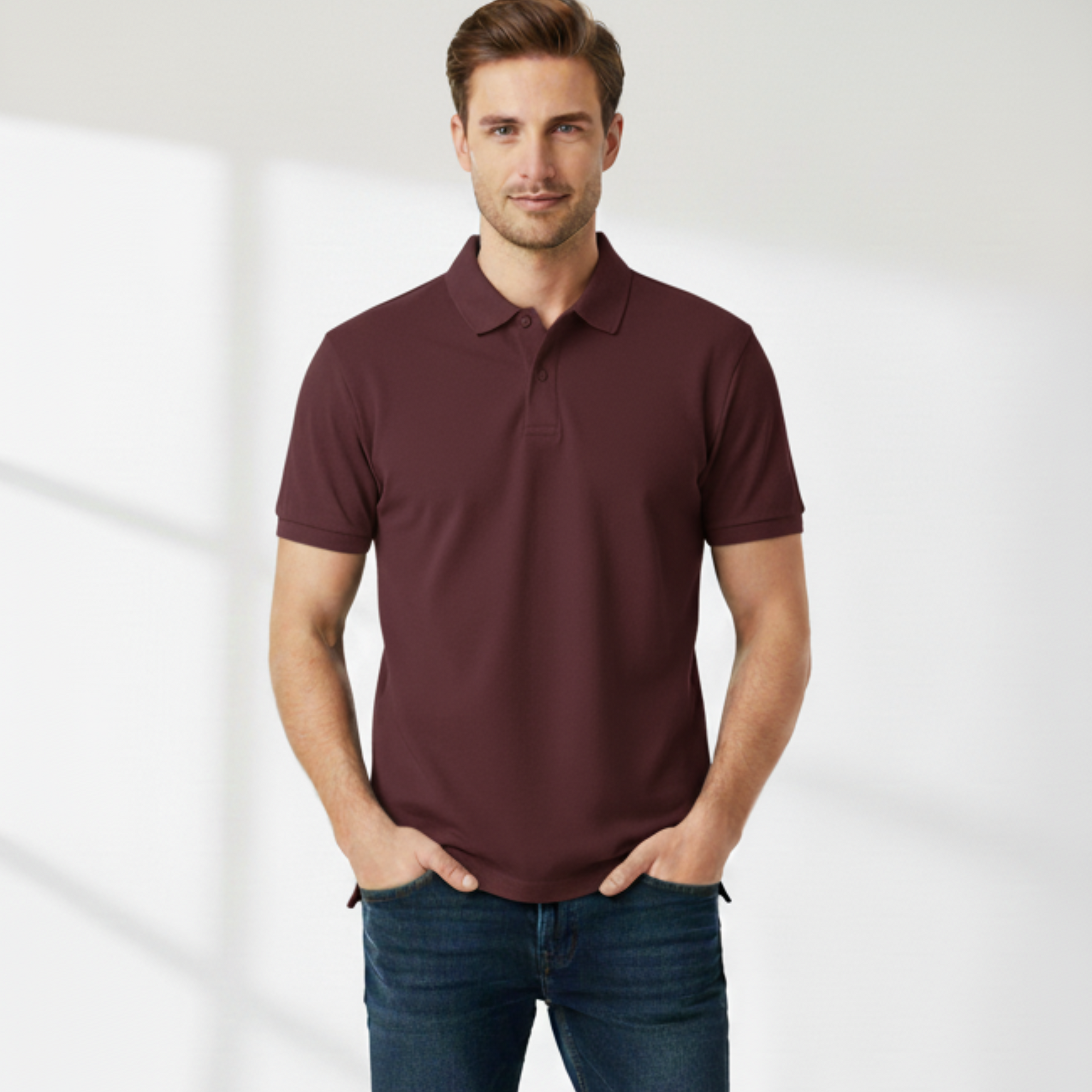 Maroon Polo T-shirt