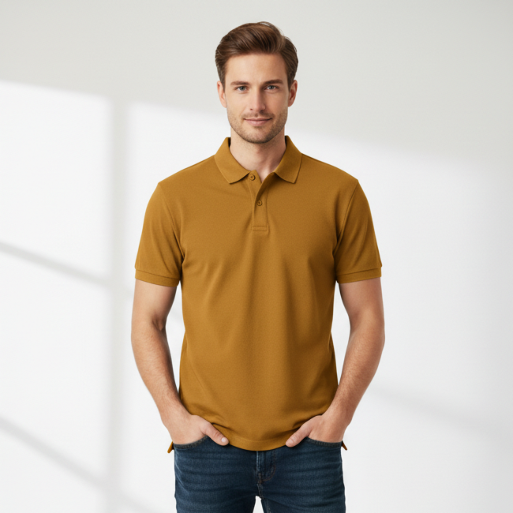 Mustard Yellow Polo T-shirt