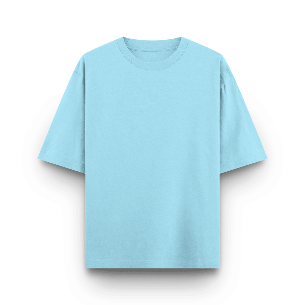 Male Oversized Classic T-Shirt Babyblue