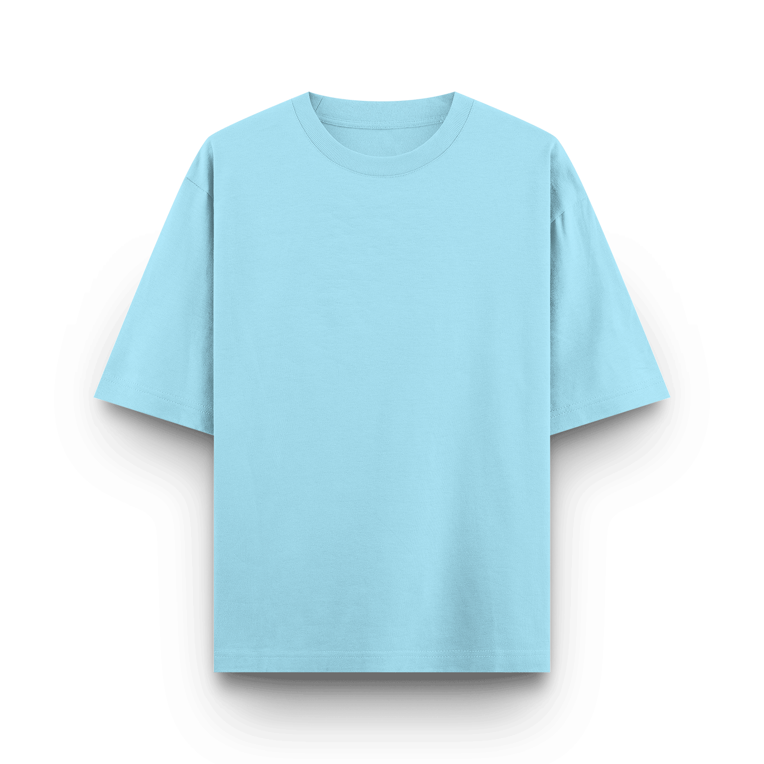 Male Oversized Classic T-Shirt Babyblue