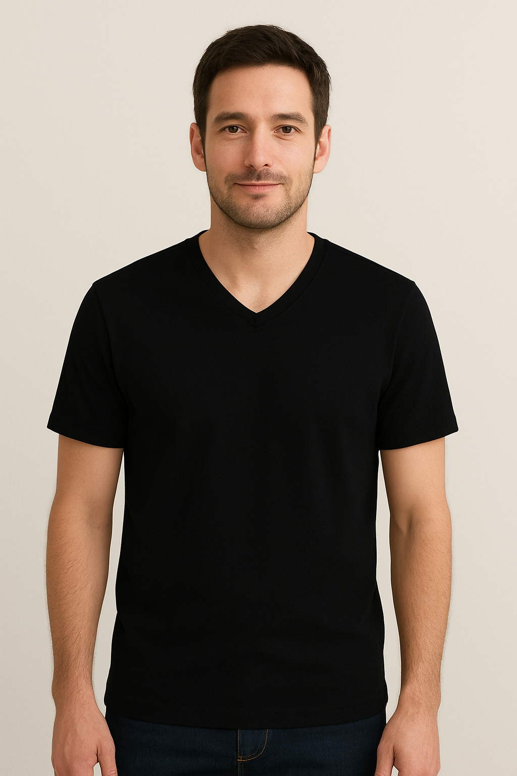 Black V Neck T-Shirt