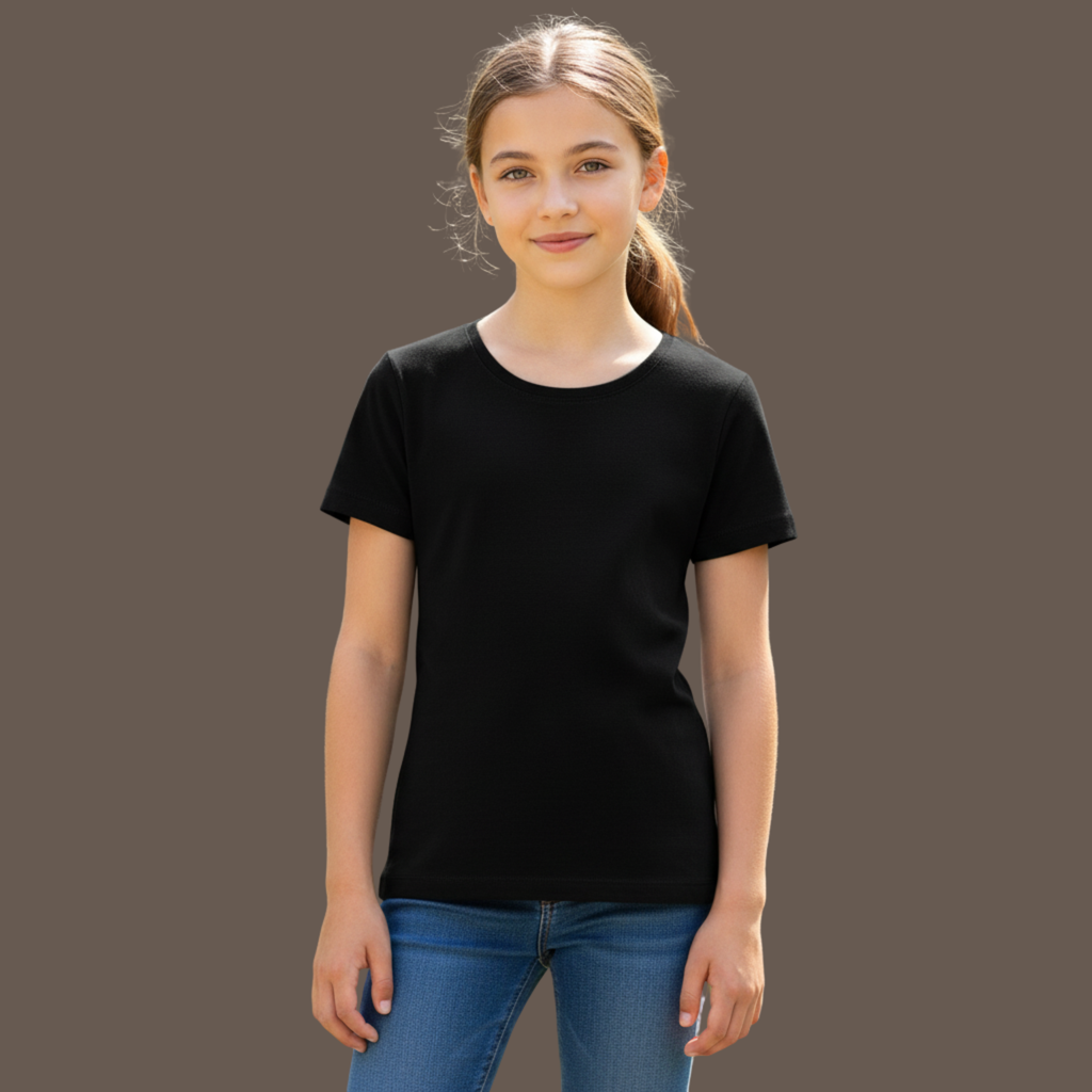 Girl's Crew Neck T-Shirt