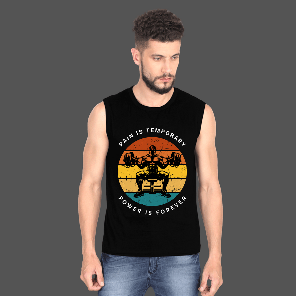 Printed Men's Sleeveless T-Shirt