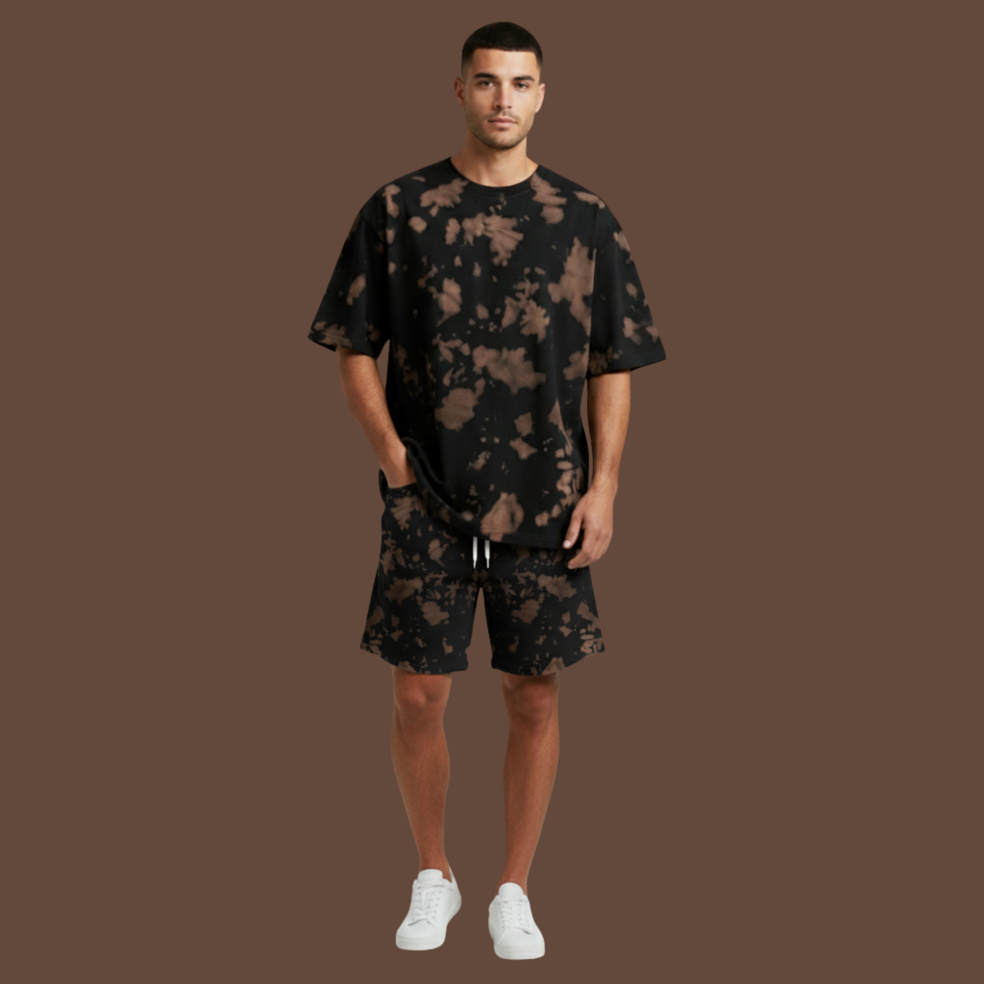 Combo Tie Dye Oversized T-Shirt,Tie Dye Shorts