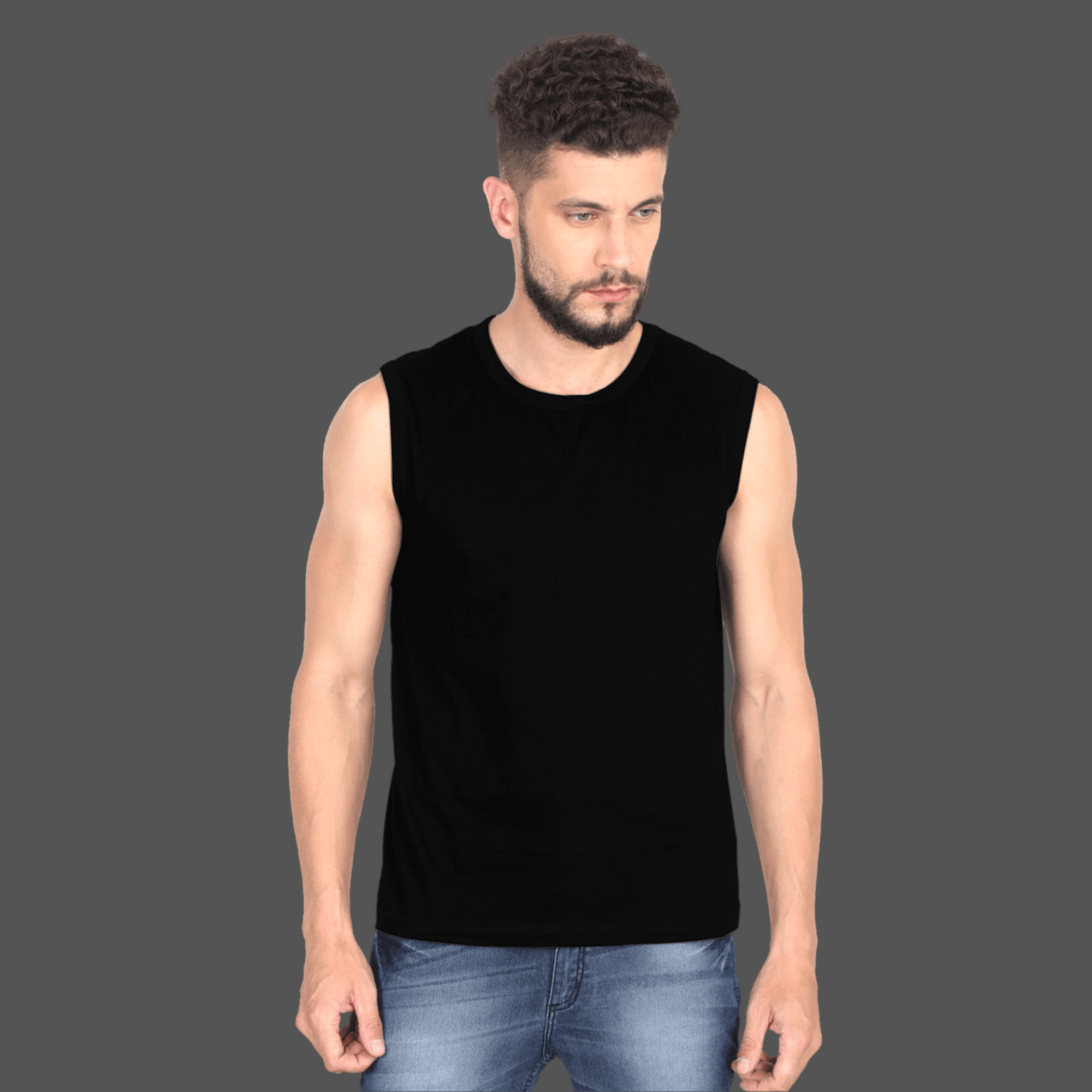 Men's Sleeveless T-Shirt Black