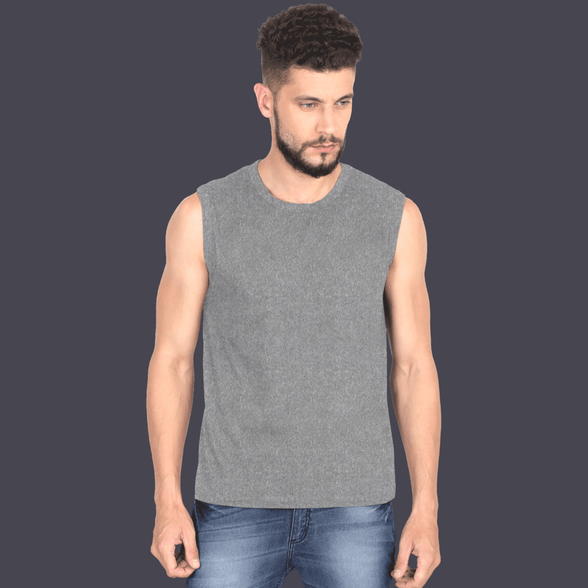 Men's Sleeveless T-Shirt charcoal