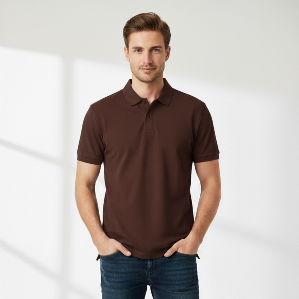 Coffee Brown Polo T-shirt