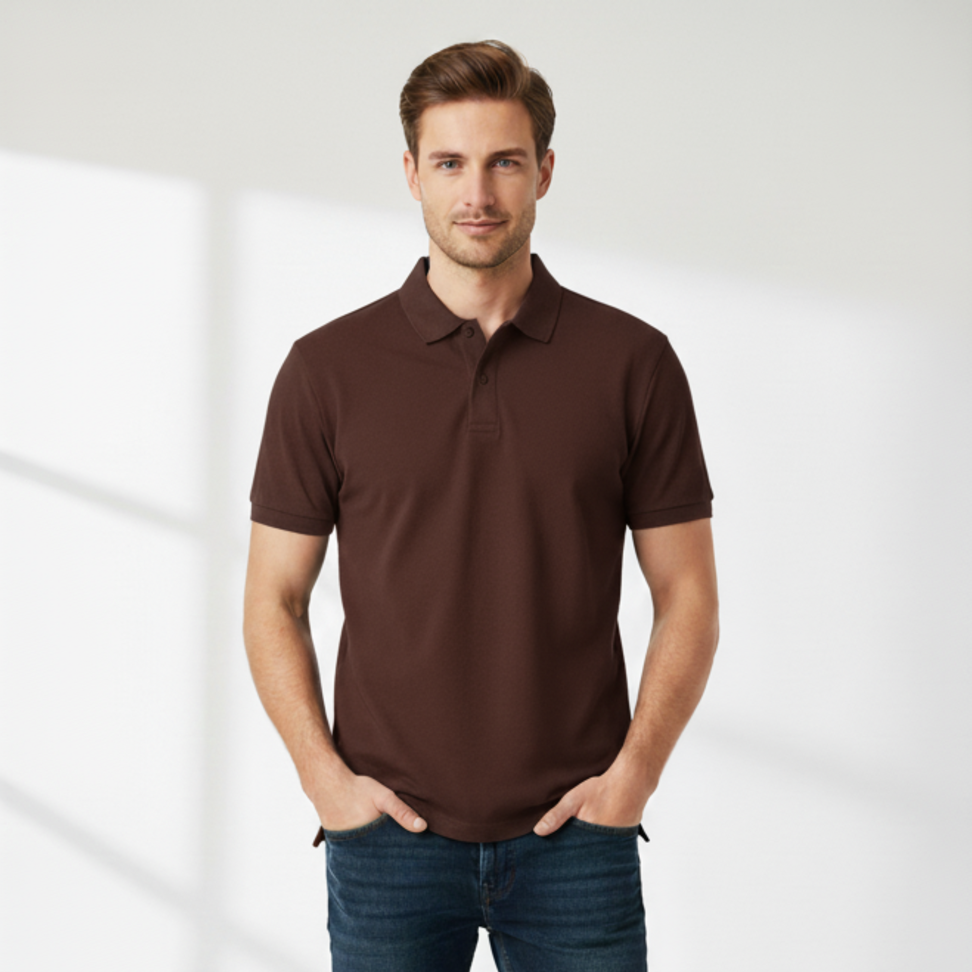 Coffee Brown Polo T-shirt