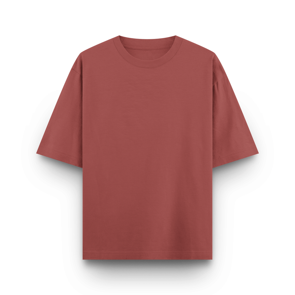 Male Oversized Classic T-Shirt Coral