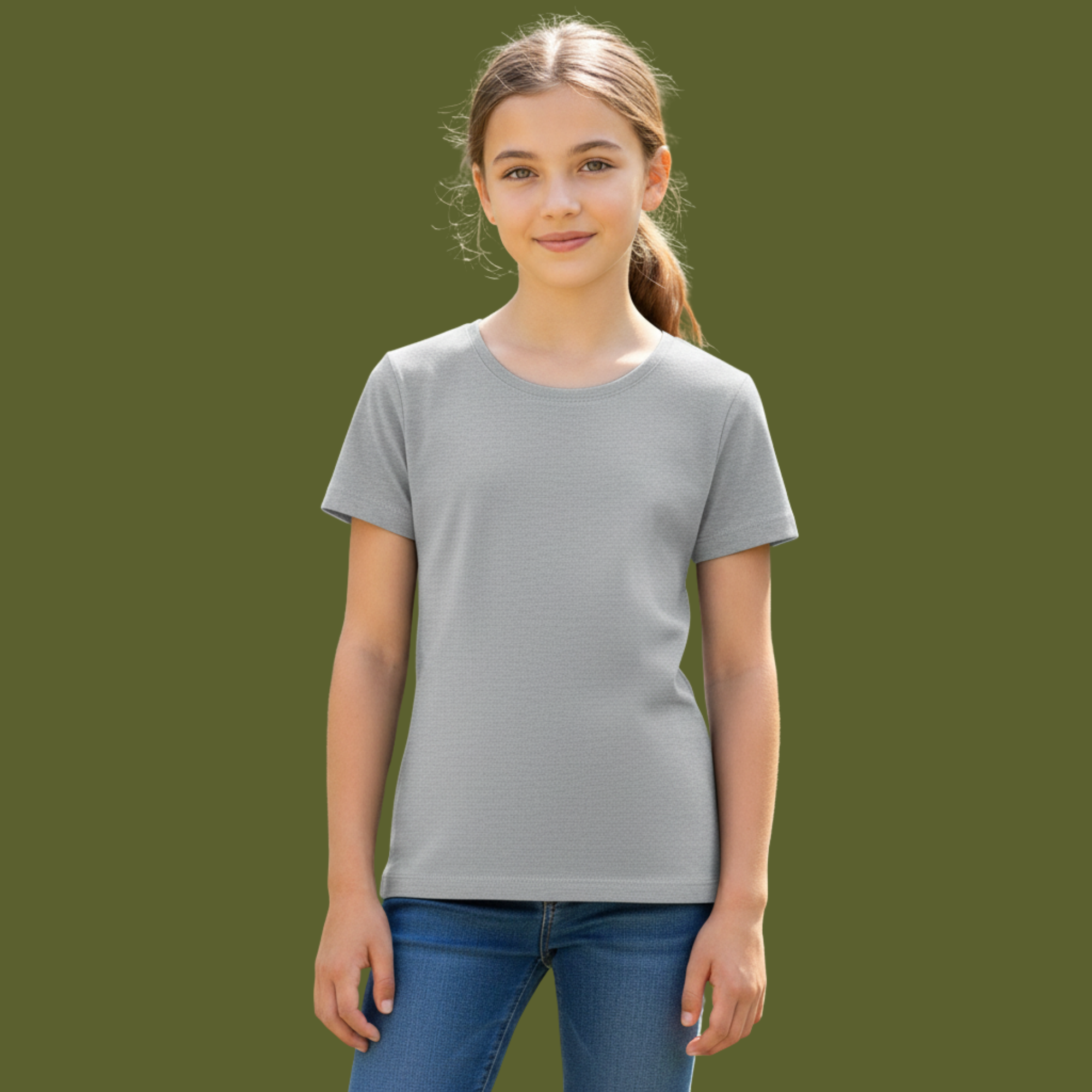 Girl's Crew Neck T-Shirt