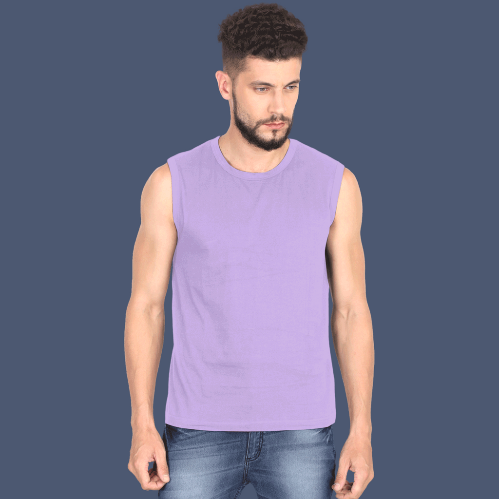 Men's Sleeveless T-Shirt Lavender