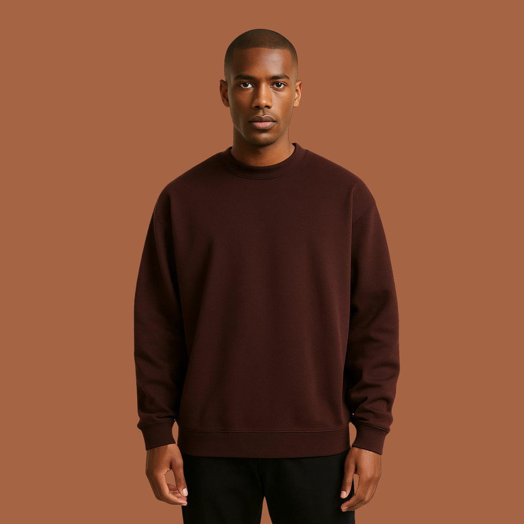 Unisex Oversized Sweatshirt Maroon