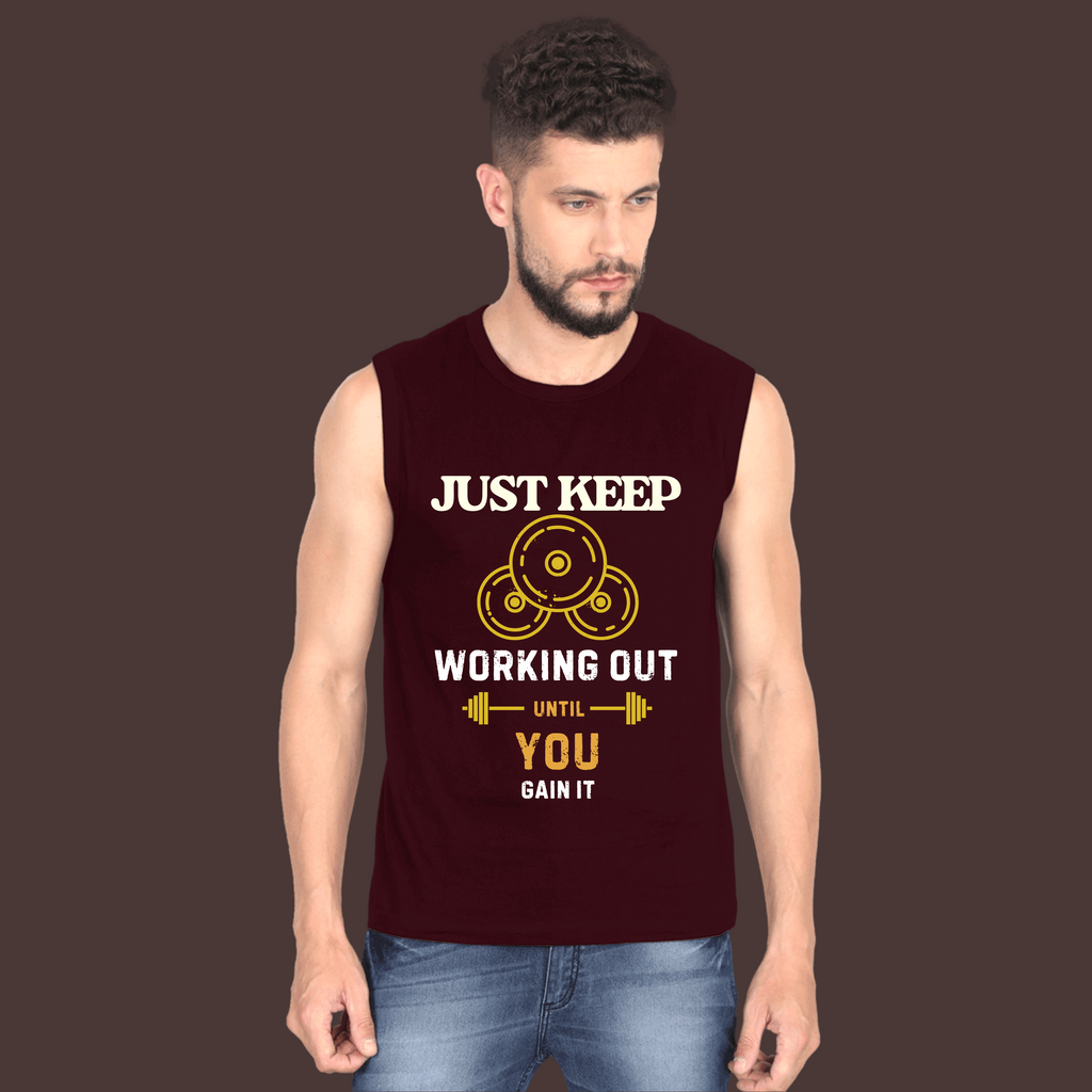 Printed Men's Sleeveless T-Shirt