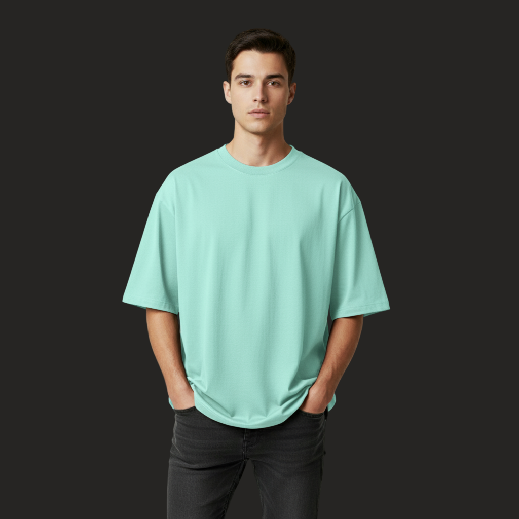 Male Oversized Classic T-Shirt Mint