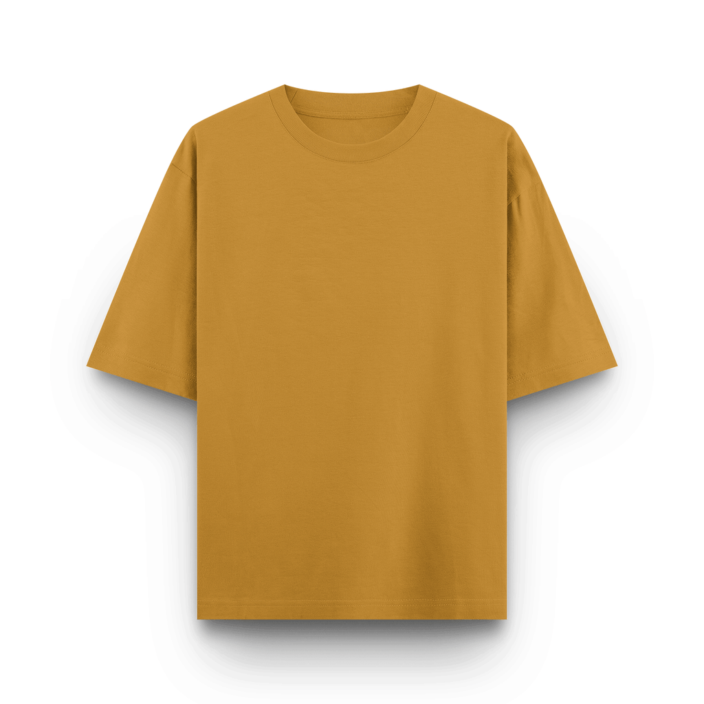 Male Oversized Classic T-Shirt MustardYellow