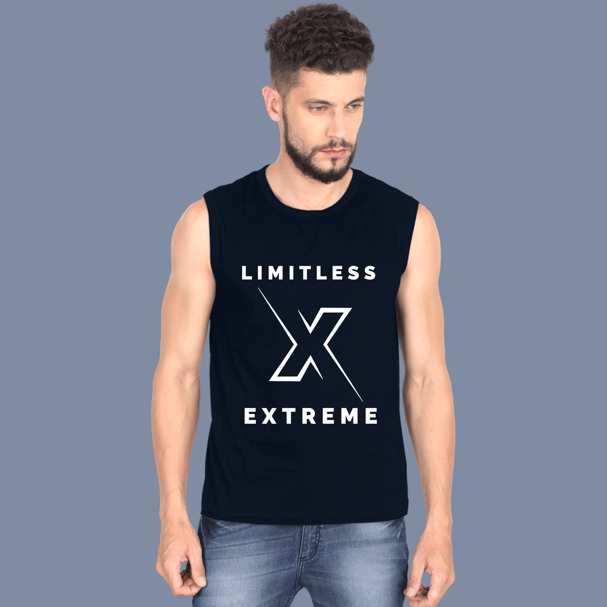 Printed Men's Sleeveless T-Shirt