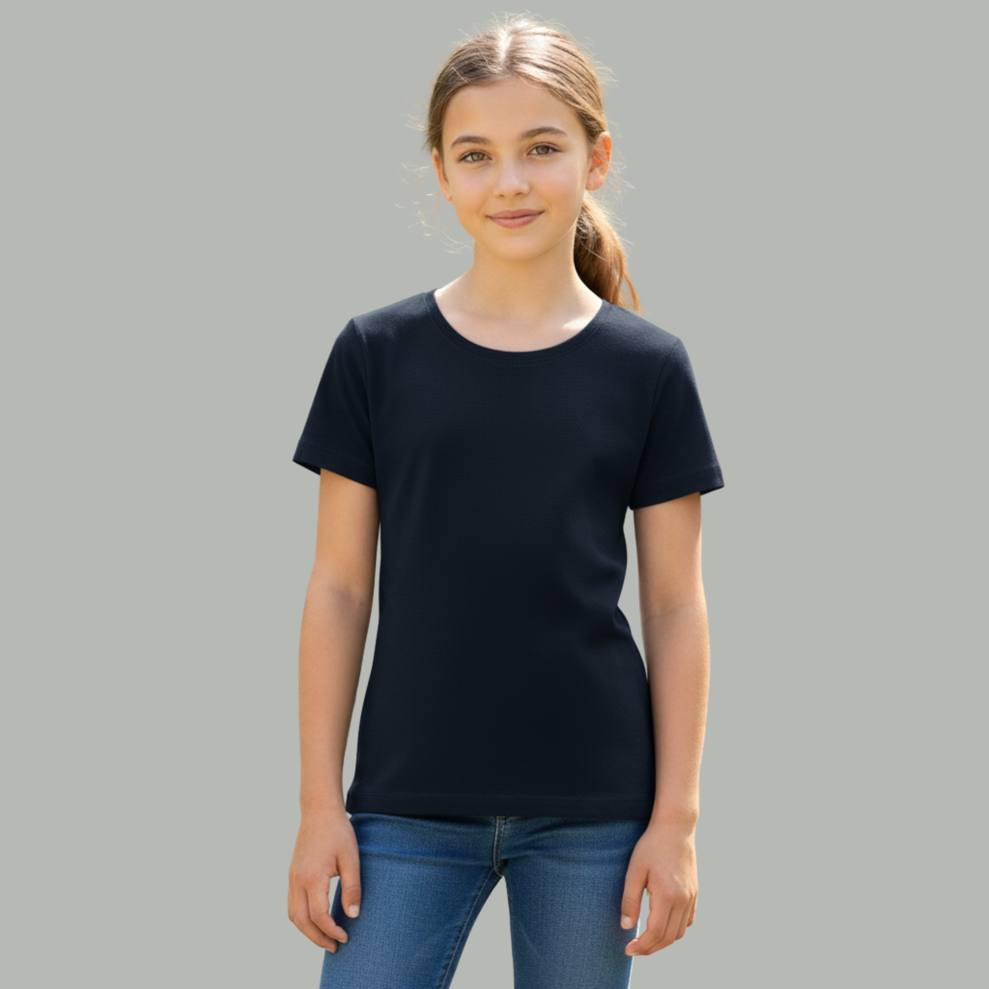 Girl's Crew Neck T-Shirt