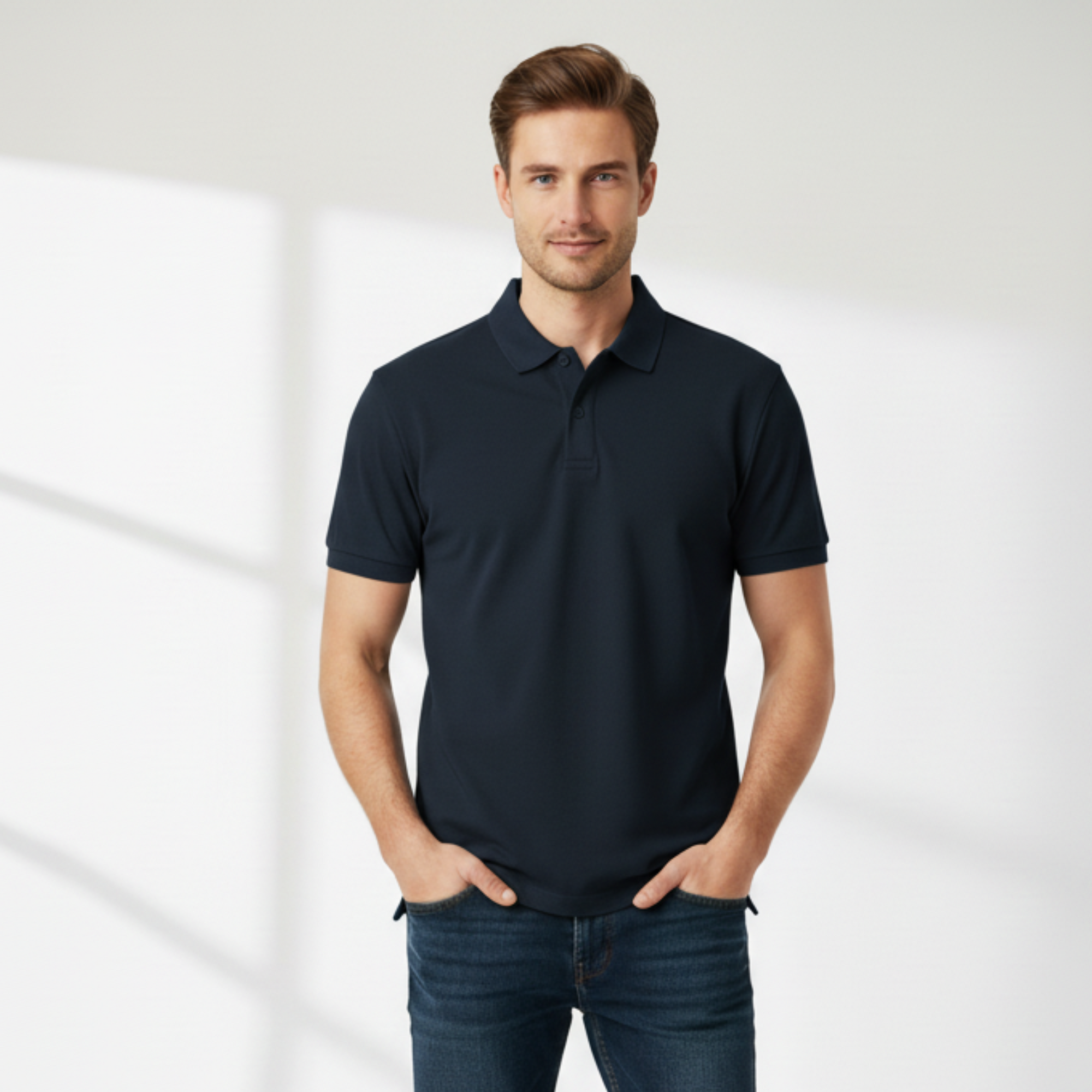Navy Blue Polo T-shirt