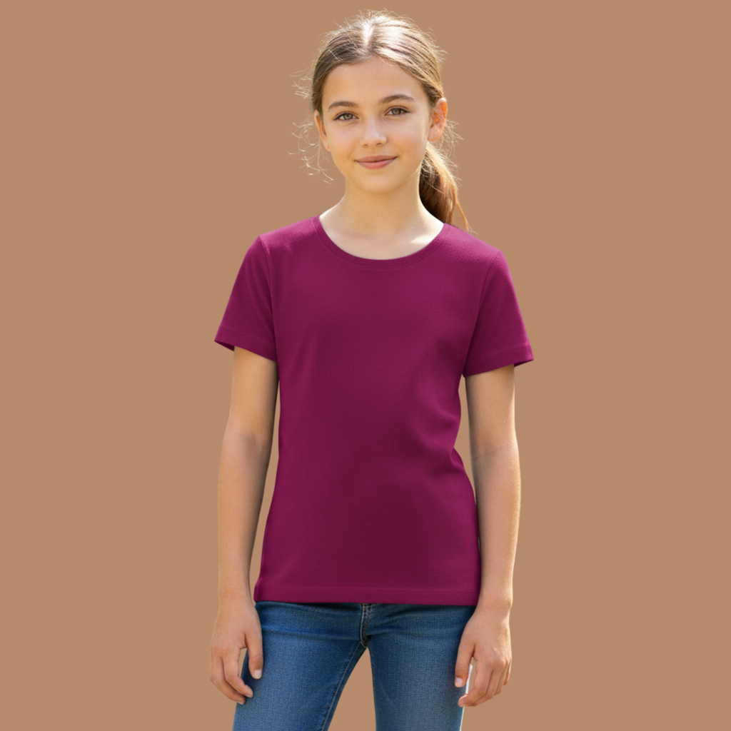 Girl's Crew Neck T-Shirt