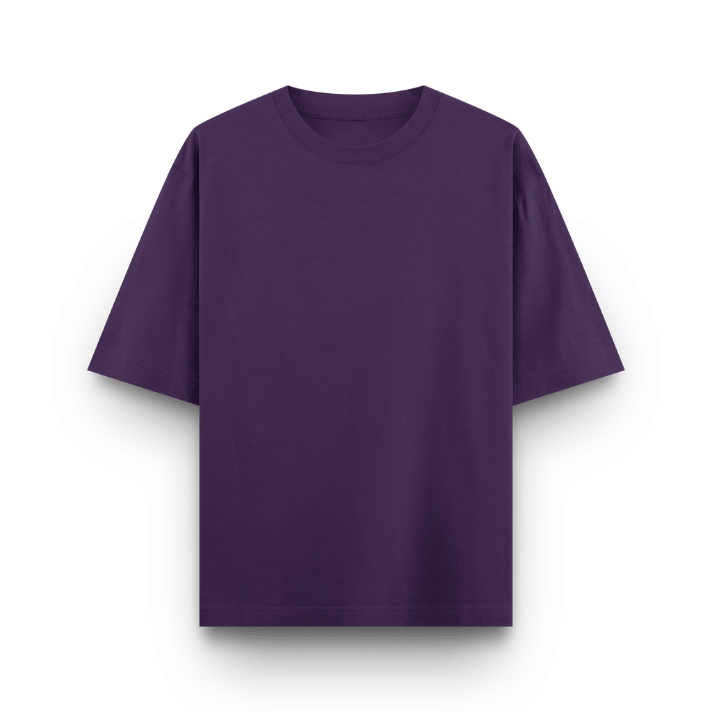 Male Oversized Classic T-Shirt Purple