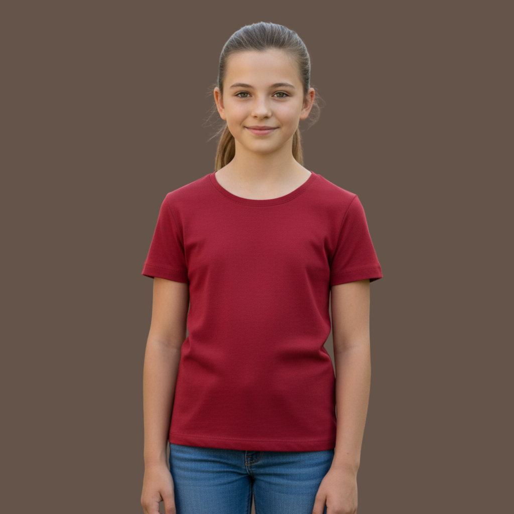 Girl's Crew Neck T-Shirt