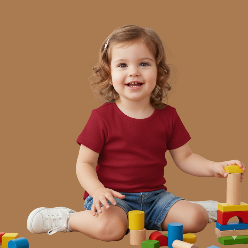 Girl's Crew Neck T-Shirt