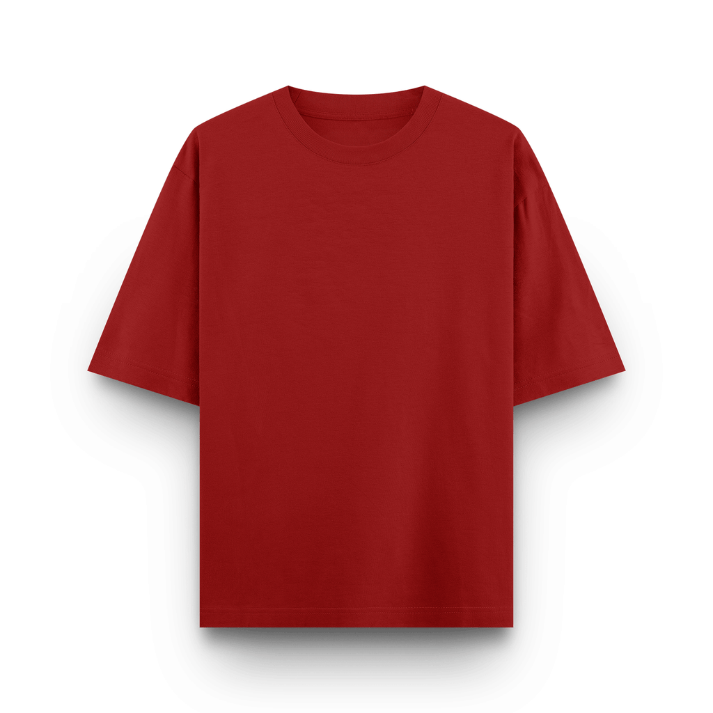 Male Oversized Classic T-Shirt Red