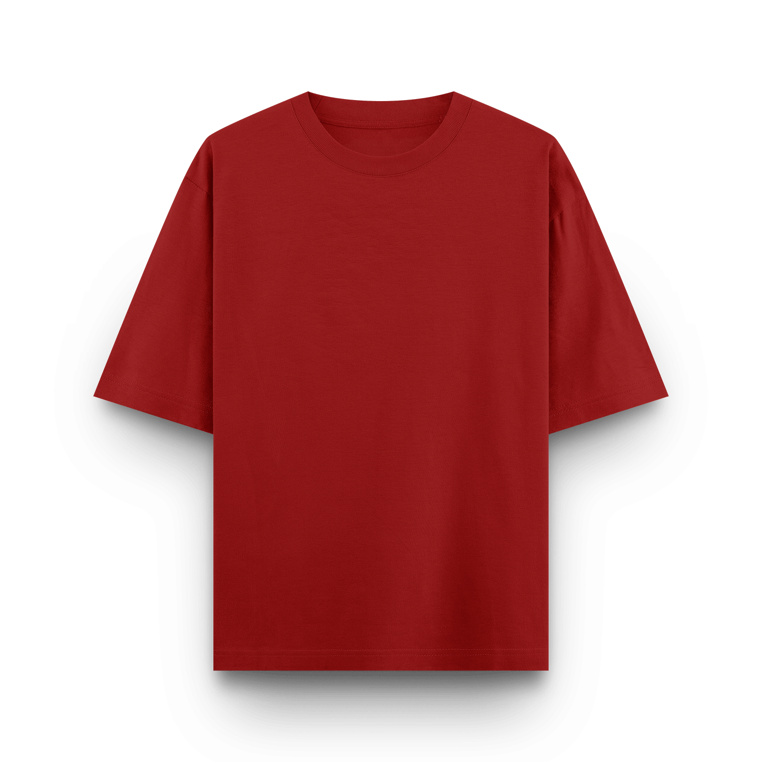 Male Oversized Classic T-Shirt Red